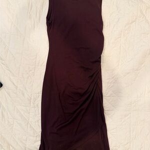 Leith Mini Sleeveless Dress in Deep Brown